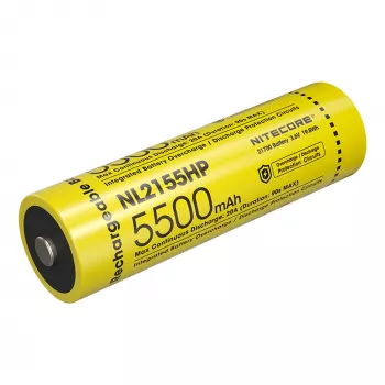 Nitecore NL2155HP 21700 Li-ion-batteri 5500mAh 3.6V Button Top skyddat
