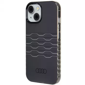 Audi IML MagSafe-skal för iPhone 15 / 14 / 13 6,1 svart hårt skal AU-IMLMIP15-A6/D3-BK