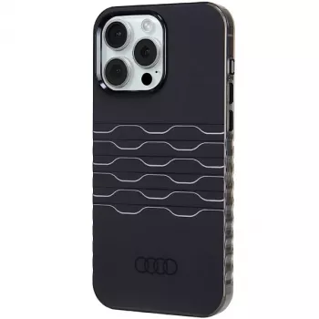 Audi IML MagSafe-skal för iPhone 15 Pro Max 6,7 inch svart hårt skal
