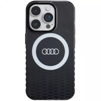 Audi IML Big Logo MagSafe-skal för iPhone 14 Pro 6,1 inch svart hårt skal