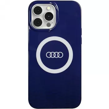 Audi IML Big Logo MagSafe-skal för iPhone 13 Pro Max 6,7 marinblå hårt skal AU-IMLMIP13PM-Q5/D2-BE