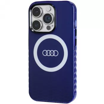 Audi IML Big Logo MagSafe-skal för iPhone 14 Pro 6,1 marinblå hårt skal AU-IMLMIP14P-Q5/D2-BE