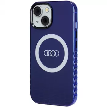 Audi IML Big Logo MagSafe-skal för iPhone 15 / 14 / 13 6,1 marinblå hårt skal