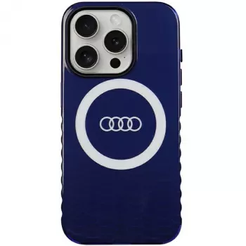 Audi IML Big Logo MagSafe-skal för iPhone 15 Pro 6,1 marinblå hårt skal