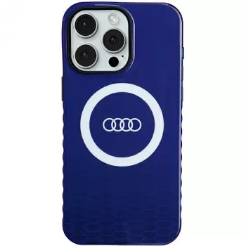 Audi IML Big Logo MagSafe-skal för iPhone 15 Pro Max 6,7 marinblå hårt skal AU-IMLMIP15PM-Q5/D2-BE