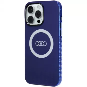 Audi IML Big Logo MagSafe-skal för iPhone 15 Pro Max 6,7 marinblå hårt skal AU-IMLMIP15PM-Q5/D2-BE