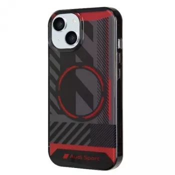 Audi IML Sport MagSafe-skal för iPhone 15 Plus / 14 Plus 6,7 inch svart hårt skal