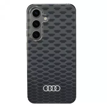 Audi IML Stitching Pattern MagSafe-skal för Samsung Galaxy S24 S921 svart hårt skal