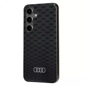 Audi IML Stitching Pattern MagSafe-skal för Samsung Galaxy S24 S921 svart hårt skal