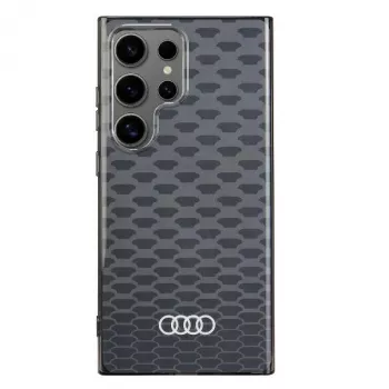 Audi IML Stitching Pattern MagSafe-skal för Samsung Galaxy S24 Ultra S928 svart hårt skal AU-IMLMS24U-Q5/D3-BK