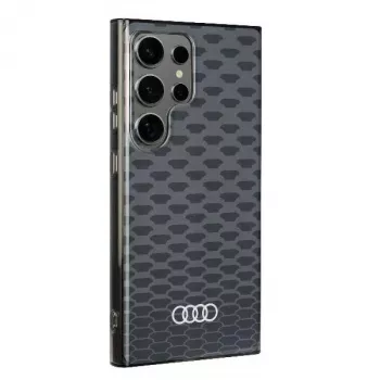 Audi IML Stitching Pattern MagSafe-skal för Samsung Galaxy S24 Ultra S928 svart hårt skal AU-IMLMS24U-Q5/D3-BK