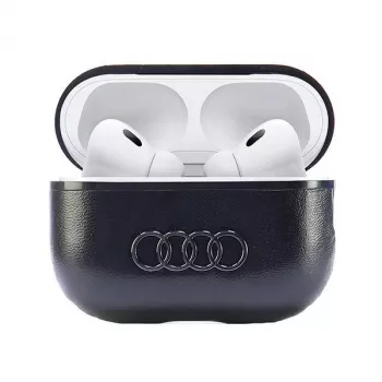 Audi Läder Big Logo AirPods Pro 2-fodral svart AU-APP2-GT/D3-BK