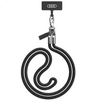 Audi Universellt telefonband 120 cm 6 mm Crossbody svart AU-CBL8-R8/D1-BK