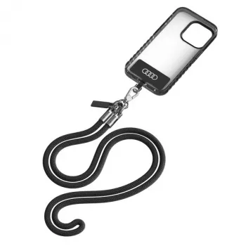 Audi Universellt telefonband 120 cm 6 mm Crossbody svart AU-CBL8-R8/D1-BK