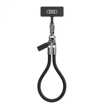 Audi Universellt telefonband 28 cm 8 mm svart AU-HSL8-R8/D1-BK