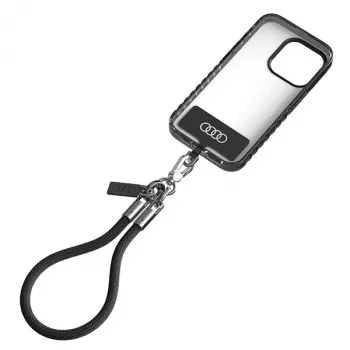 Audi Universellt telefonband 28 cm 8 mm svart AU-HSL8-R8/D1-BK