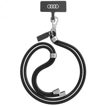 Audi Universellt telefonband 120 cm 6 mm Crossbody svart AU-CBL6-R8/D1-BK