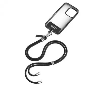 Audi Universellt telefonband 120 cm 6 mm Crossbody svart AU-CBL6-R8/D1-BK