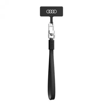 Audi Universellt telefonband 28 cm 10 mm läder svart AU-HSLSL-GT/D1-BK