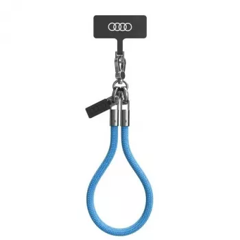 Audi Universellt telefonband 28 cm 8 mm blått AU-HSL8-R8/D1-BE