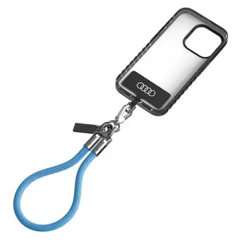 Audi Universellt telefonband 28 cm 8 mm blått AU-HSL8-R8/D1-BE