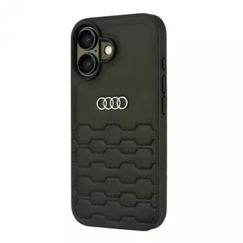 Audi Konstläder hårdslal för iPhone 16 6,1 inch - svart