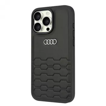 Audi Konstläder hårdslalsfodral för Apple iPhone 16 Pro Max 6,9 inch - svart