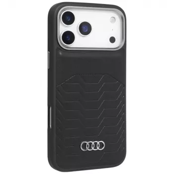 Audi GT syntetläder MagSafe-skal för iPhone 17 Pro svart