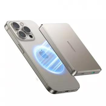 Powerbank Joyroom JR-PBM08 Pro 22,5W 10000mAh med trådlös laddning 2x USB-C – titan