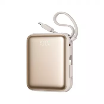Powerbank Joyroom JR-PBF27 22,5W 10000mAh med två inbyggda kablar – guld