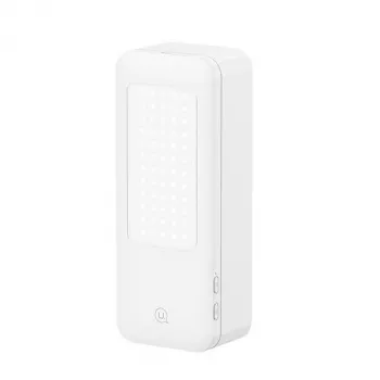USAMS multifunktionellt telefonstativ med LED-ringljus, vit, ZB26501 (US-ZB265)