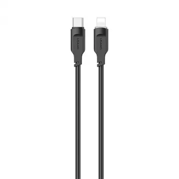 USAMS 125W snabbladdare billaddare 2xUSB-A + 1xUSB-C transparent svart CC158CC01 (US-CC158)
