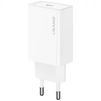 USAMS laddare T69 30W USB-C vit