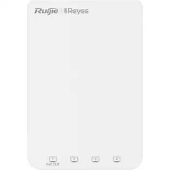 Ruijie Reyee RG-RAP1200(P) dual-band Wi-Fi 5 accesspunkt, 5x Gigabit Ethernet, PoE In/Out, AC1200, inomhus, vägg-/takmontage, molnhanterad