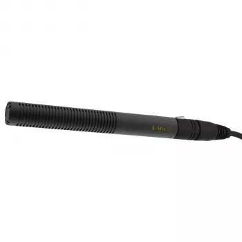 Deity S-Mic 3S Kort shotgun-kondensatormikrofon - Supernjure, XLR, svart