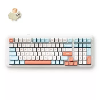 MCHOSE MC-K99V2-3 98-tangenters tri-mode mekaniskt tangentbord, gasket mount, hot-swappable, RGB, 8000mAh, svart
