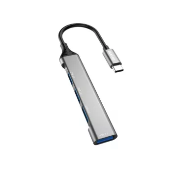 Dudao A16T USB-A-hubb 4 portar USB 2.0 svart