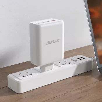 Dudao A140 140W GaN USB-C-laddare 3xUSB-C 1xUSB-A svart
