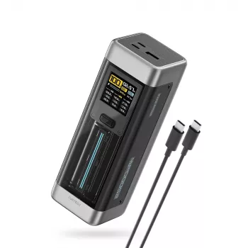 CUKTECH CUK00P23GLBK 210W 25000mAh powerbank 2xUSB-C 1xUSB-A svart