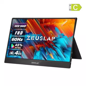 ZEUSLAP Z15ST bärbar skärm med 15,6 inch pekskärm Full HD IPS
