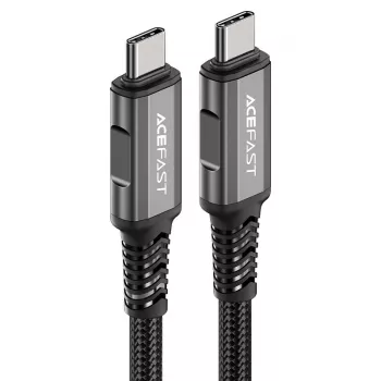 ACEFAST C1-09 USB-C till USB-C USB4 PD3.1 5A 1m kabel - grå/svart