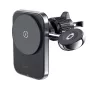 Acefast D18 Car Mount with MagSafe / Qi Wireless Charger + USB-A to USB-C Cable - Black