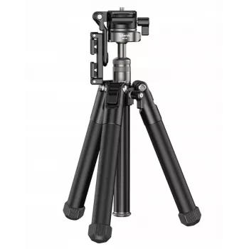 Ulanzi MT-63 professionellt stativ + enbensstativ 145 cm vlogg med telefonhållare och teleprompter
