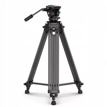 ULANZI MT-81 stativ med fluidhuvud för filmning, 8 kg belastning, 155 cm höjd