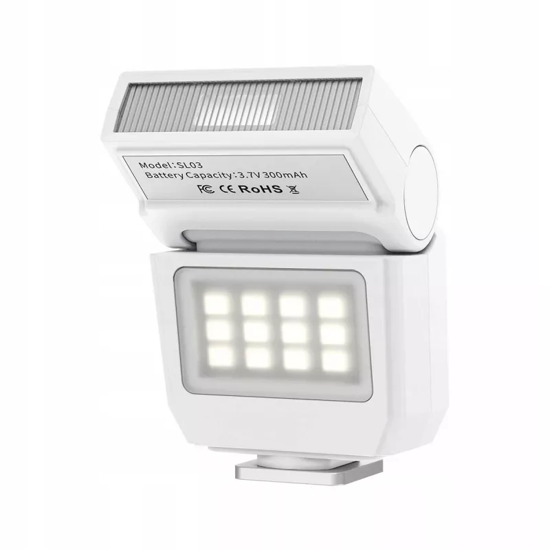 Ulanzi SL03 blixtlampa, vit