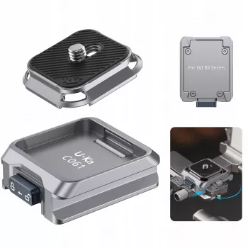ULANZI C061 snabbkopplingsplatta-adapter för DJI RS 2/3/4-seriens gimbals - Arca-Swiss kompatibel