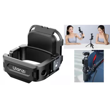 ULANZI PK13 snabbfäste för DJI Osmo Pocket 3, GoPro, 1/4 inch skruv, svart
