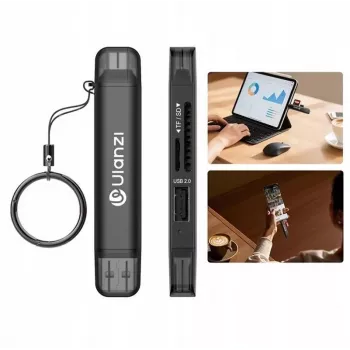 Ulanzi CR1 3-i-1 USB 3.0 / USB-C SD TF MicroSD-kortläsare 150-200 MB/s