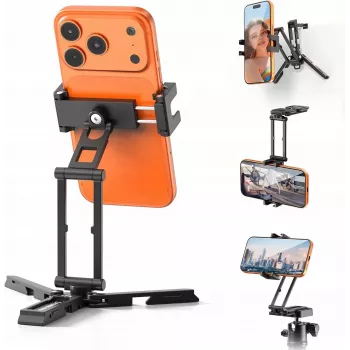 ULANZI SK29 Magic Arm telefonstativfäste med Arca-Swiss snabbplatta, 1/4 inch gänga, kalla skon, svart
