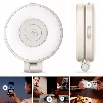 ULANZI LM21 LED-videolampa med MagSafe, 2500K-9000K, 6W, vit